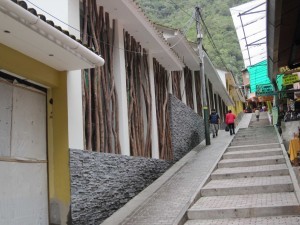 Fassade mit Holz