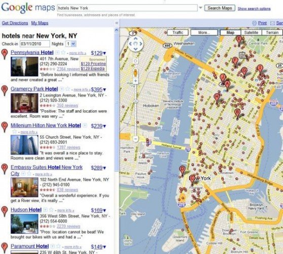 Googles Wunderkarten ab jetzt mit Hotelpreisen (Testi)