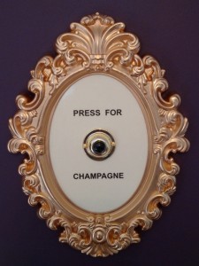 press of champagne